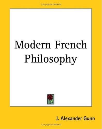Tapa de Modern French Philosophy