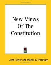 Tapa de New Views of the Constitution