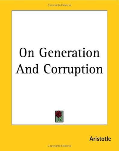 Tapa de On Generation And Corruption