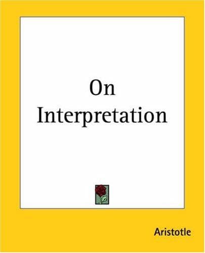 Tapa de On Interpretation