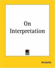 Tapa de On Interpretation