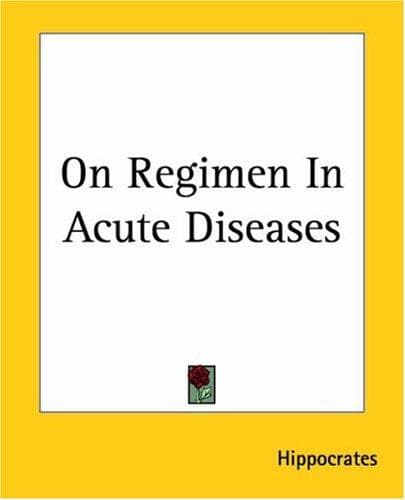 Tapa de On Regimen In Acute Diseases