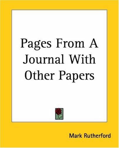 Tapa de Pages From A Journal With Other Papers