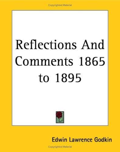 Tapa de Reflections And Comments 1865 To 1895