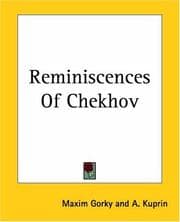 Tapa de Reminiscences Of Chekhov