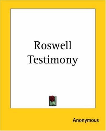 Tapa de Roswell Testimony