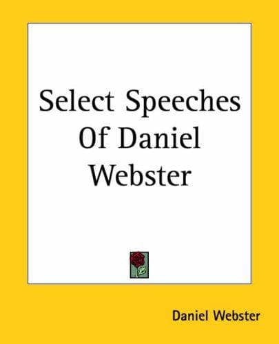 Tapa de Select Speeches Of Daniel Webster