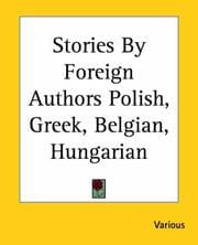 Tapa de Stories By Foreign Authors Polish, Greek, Belgian, Hungarian