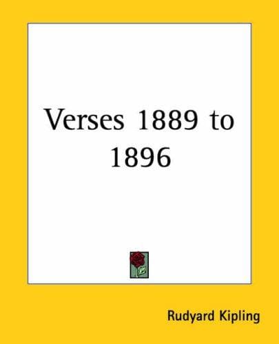 Tapa de Verses 1889 to 1896