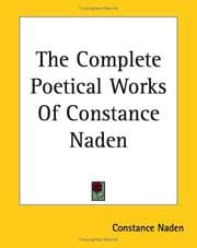 Tapa de The Complete Poetical Works of Constance Naden