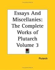 Tapa de Essays And Miscellanies