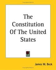 Tapa de The Constitution Of The United States