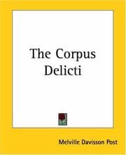 Tapa de The Corpus Delicti