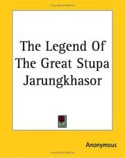 Tapa de The Legend of the Great Stupa Jarungkhasor