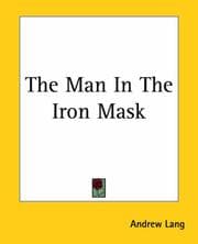 Tapa de The Man in the Iron Mask