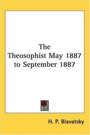 Tapa de The Theosophist May 1887 to September 1887