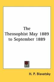 Tapa de The Theosophist May 1889 to September 1889