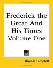 Tapa de Frederick the Great And His Times Volume One
