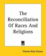 Tapa de The Reconciliation Of Races And Religions