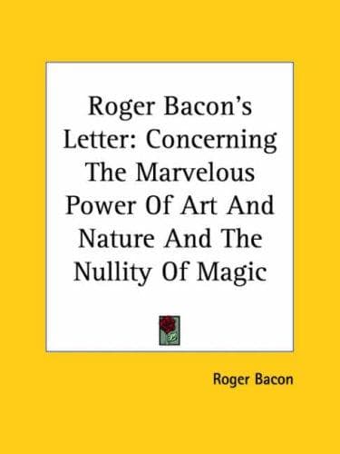 Tapa de Roger Bacon's Letter