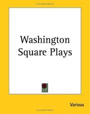Tapa de Washington Square Plays