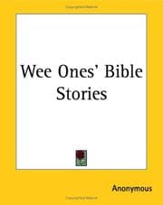 Tapa de Wee Ones' Bible Stories