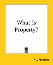 Tapa de What Is Property?