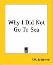 Tapa de Why I Did Not Go To Sea