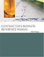 Tapa de Contractor's business reference manual