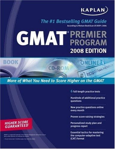 Tapa de Kaplan GMAT 2008 Premier Program