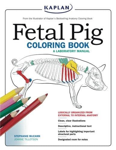 Tapa de Fetal Pig Coloring Book