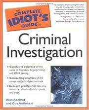 Tapa de The complete idiot's guide to criminal investigation