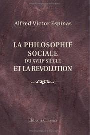 Tapa de La philosophie sociale du XVIII-e siècle et la Revolution
