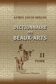 Tapa de Dictionnaire des beaux-arts
