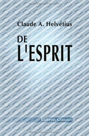 Tapa de De l'esprit