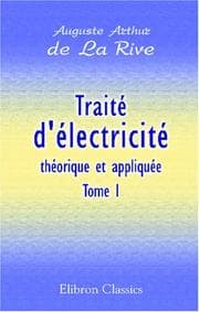 Tapa de Traité d'électricité théorique et appliquée