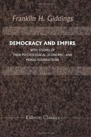 Tapa de Democracy and Empire, with Studies of Their Psychological, Economic, and Moral Foundations