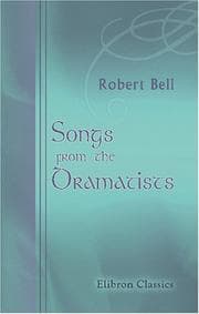 Tapa de Songs from the Dramatists