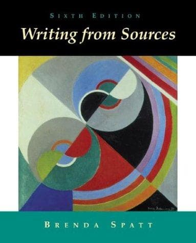 Tapa de Writing from sources