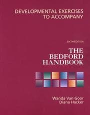 Tapa de Developmental Exercises to Accompany the Bedford Handbook