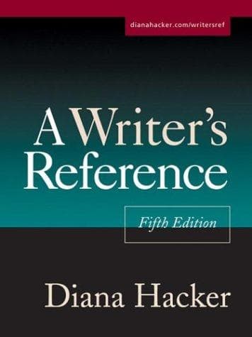 Tapa de A Writer's Reference, Fifth Edition