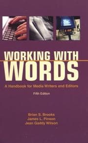 Tapa de Working with words