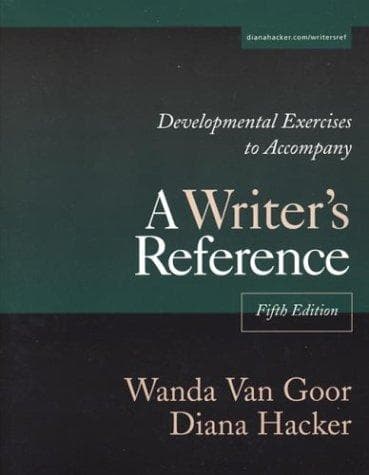 Tapa de Developmental Exercises to Accompany A Writer's Reference