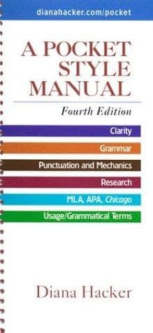 Tapa de A pocket style manual