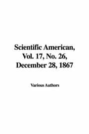Tapa de Scientific American, Vol. 17, No. 26, December 28, 1867