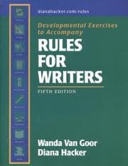 Tapa de Developmental exercises to accompany Rules for writers, fifth edition