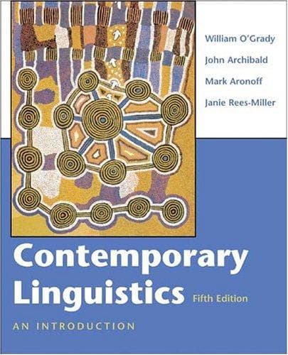 Tapa de Contemporary linguistics