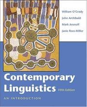Tapa de Contemporary linguistics