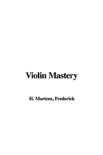 Tapa de Violin Mastery