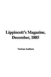 Tapa de Lippincott's Magazine, December, 1885